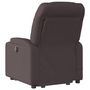 Voir la diapositive 5 : VIDAXL Fauteuil inclinable de massage electrique Marron fonce Tissu