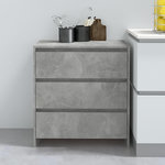 VIDAXL Buffet Gris beton 70x41x75 cm Bois d'ingenierie