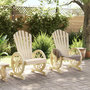 Voir la diapositive 3 : VIDAXL Chaises de jardin Adirondack lot de 2 bois de sapin massif