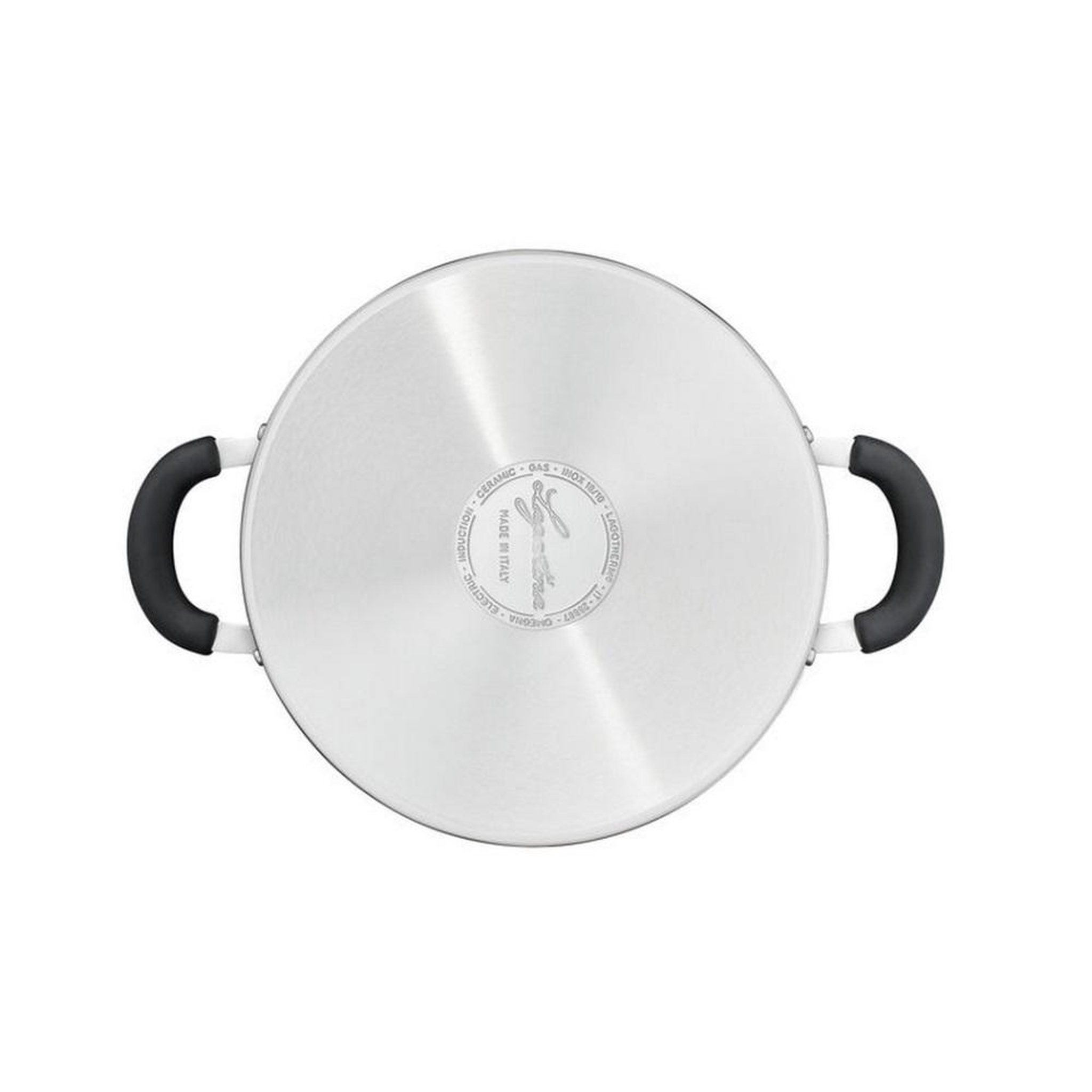 Voir la diapositive 4 : Lagostina Faitout inox 24cm avec couvercle - 12896031624