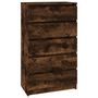 Voir la diapositive 2 : VIDAXL Commode Chene fume 60x36x103 cm Bois d'ingenierie