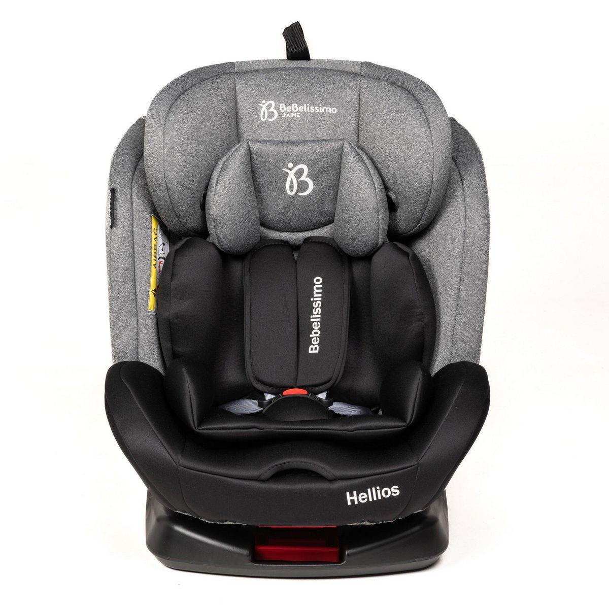 BEBELISSIMO BEBELISSIMO - Siège auto Isofix - pivotant 360 ° - groupe 0+/1/2/3 - (0-36kg) - Hellios - gris / noir