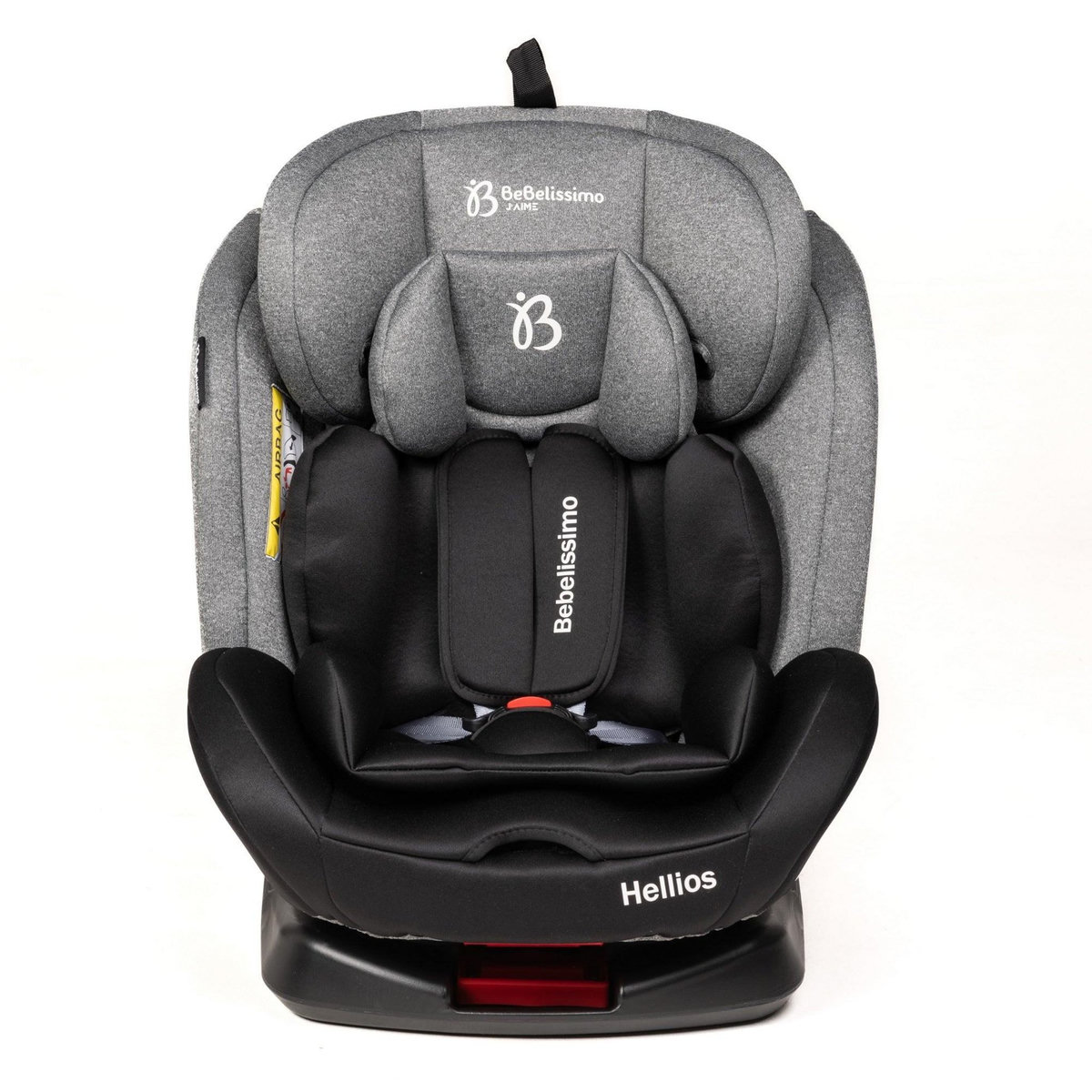 BEBELISSIMO BEBELISSIMO - Siège auto Isofix - pivotant 360 ° - groupe 0+/1/2/3 - (0-36kg) - Hellios - gris / noir