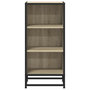 Voir la diapositive 4 : VIDAXL Buffet chene sonoma 35,5x35x76 cm bois d'ingenierie et metal