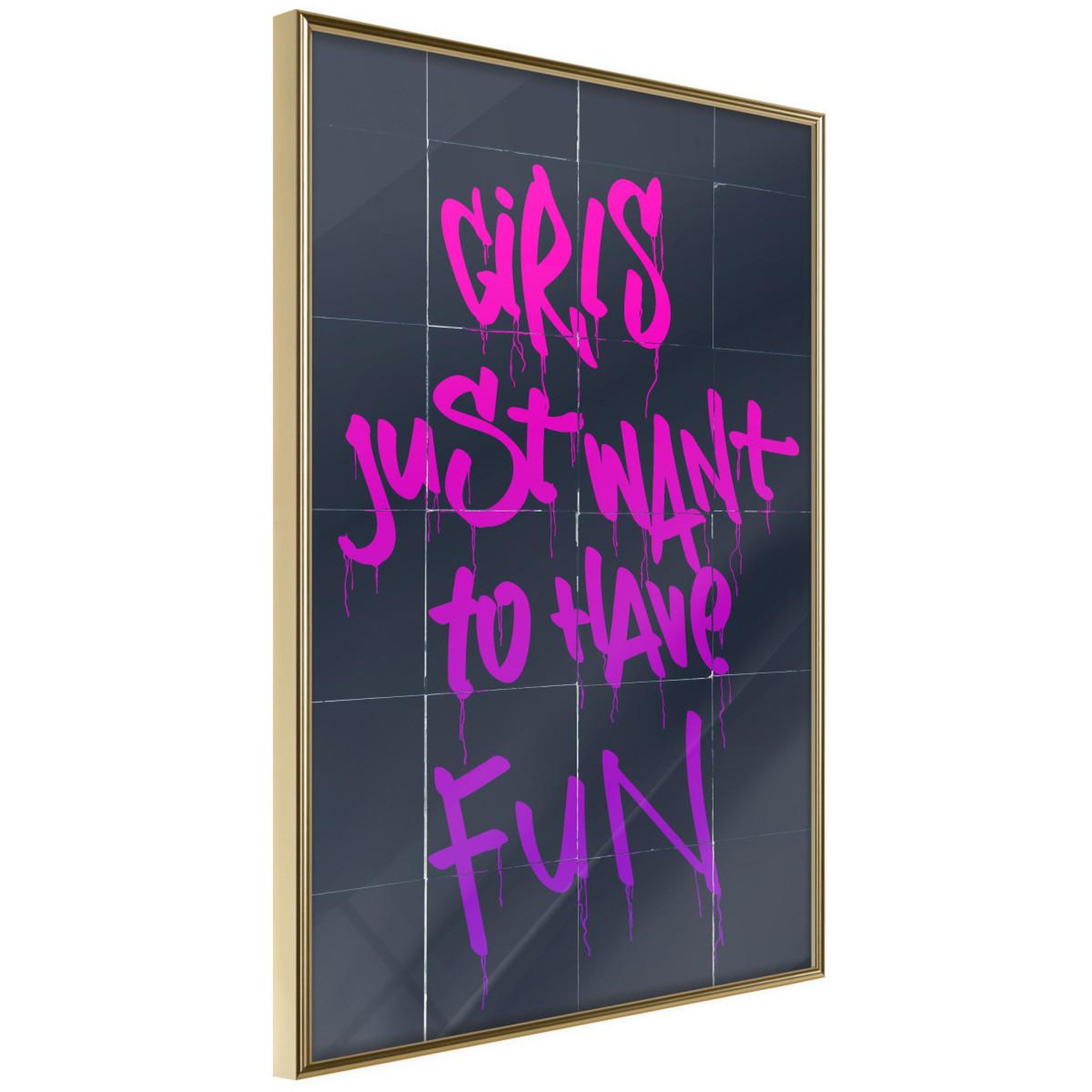 Voir la diapositive 1 : Paris Prix Affiche Murale Encadrée  What Girls Want