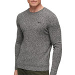SUPERDRY Pull  Chiné Homme Superdry Essential Slim Fit Jumper. Coloris disponibles : Gris