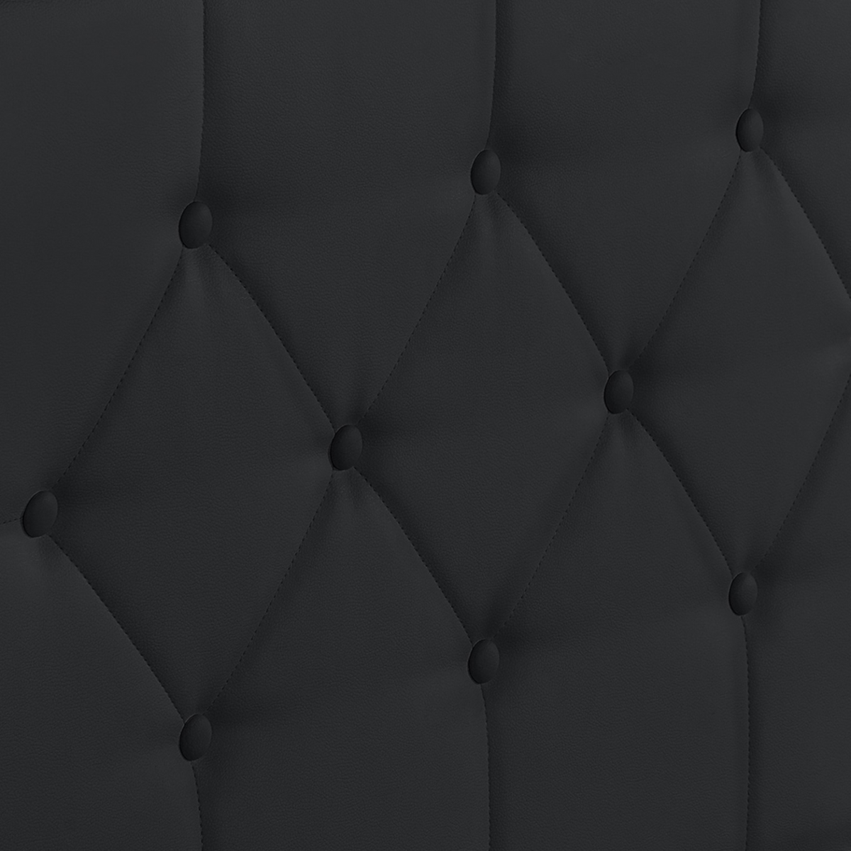 ID MARKET Lit coffre double AUSTIN avec tête de lit et sommier 160 x 200 cm PVC noir