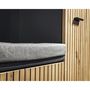 Voir la diapositive 5 : Paris Prix Ensemble Vestiaire 4P Miroir & Coussin  Marco  203cm Naturel & Gris