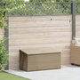 Voir la diapositive 2 : VIDAXL Boîte de rangement de jardin beige 110x50x58 cm resine tressee
