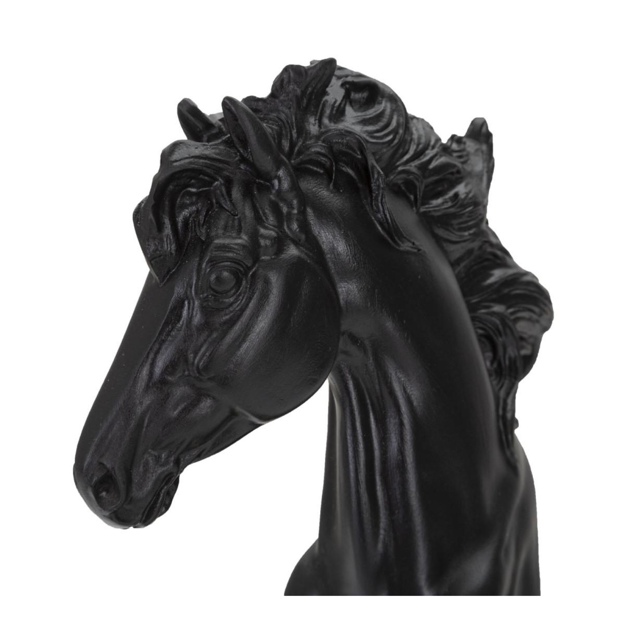 Voir la diapositive 5 : Paris Prix Pièce d'échec déco en résine  cavalier  27cm noir