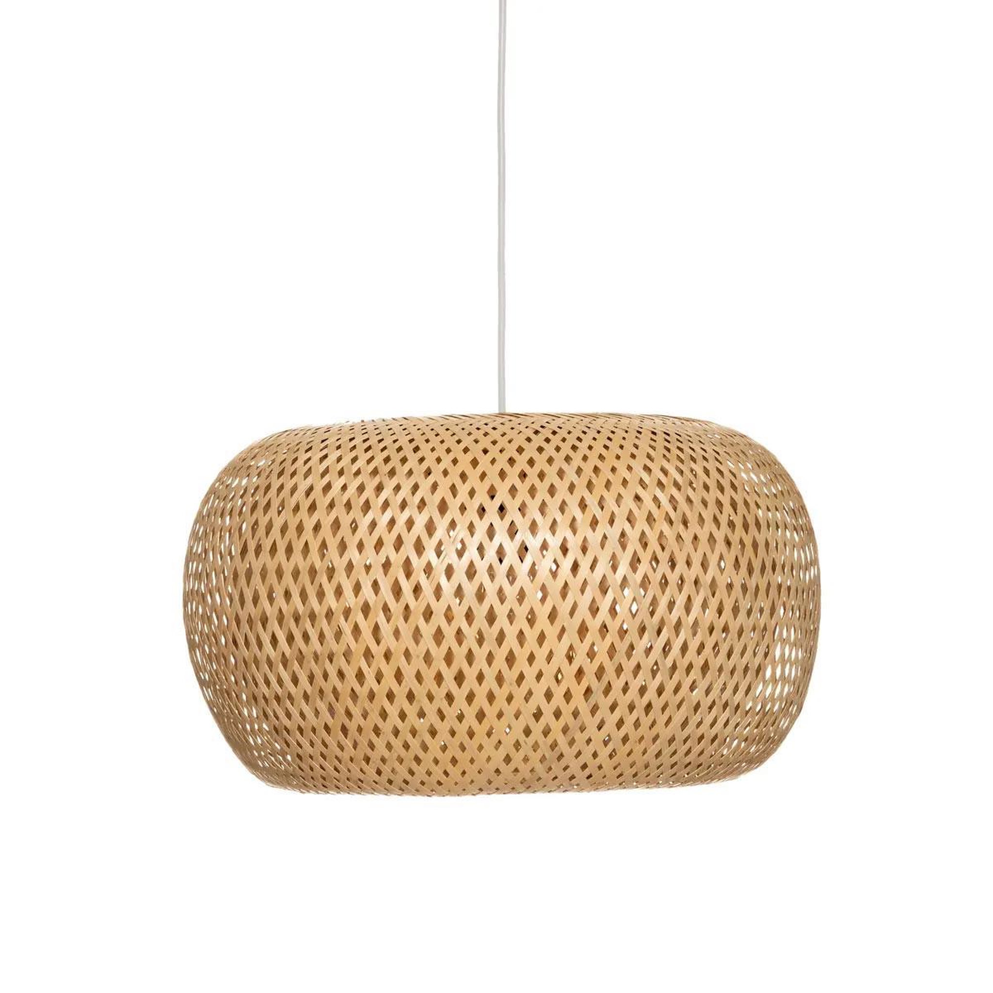 Voir la diapositive 1 : ATMOSPHERA Lampe suspension en bambou  namaste  46cm beige
