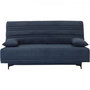 Voir la diapositive 1 : MARKET24 Banquette clic clac 3 places - Tissu bleu - L199 x P96 x 103 cm - KRISTEN - Style contemporain