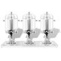 Voir la diapositive 2 : VIDAXL Distributeur de jus en acier inoxydable 3 x 8 L