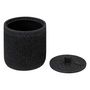 Voir la diapositive 2 : FIVE Pot à Coton Design  Onyx  9cm Gris Ardoise