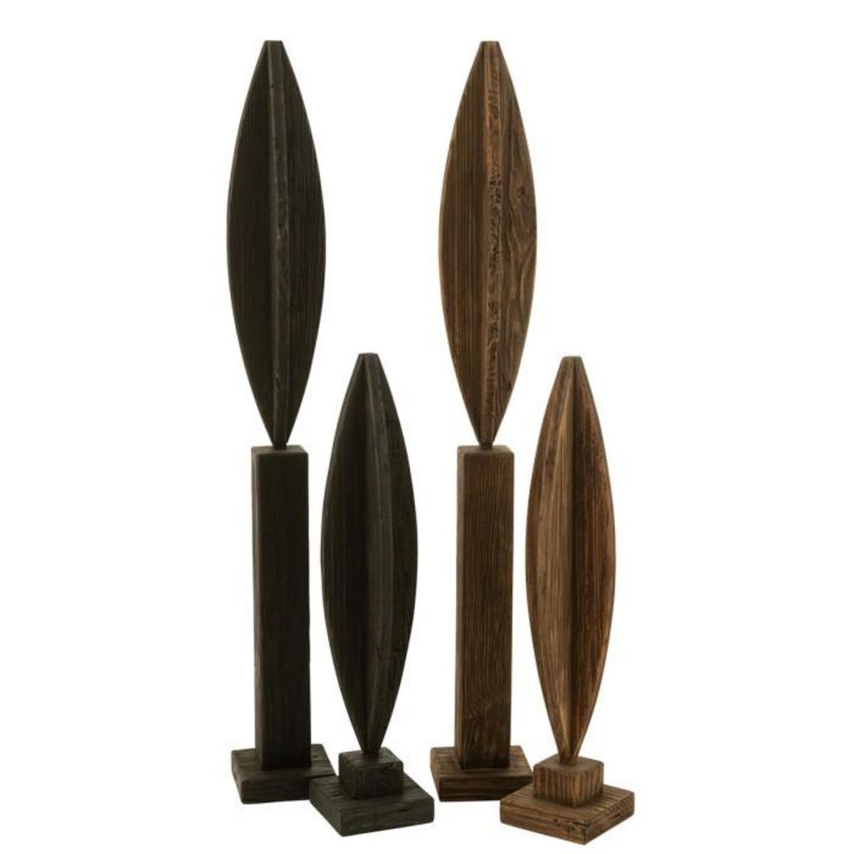 Paris Prix Déco sur Pied en Bois  Luke  70cm Marron