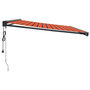 Voir la diapositive 4 : VIDAXL Auvent retractable orange et marron 4,5x3 m tissu et aluminium