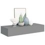 Voir la diapositive 3 : VIDAXL Etagere a tiroir murale Gris 60x23,5x10 cm MDF