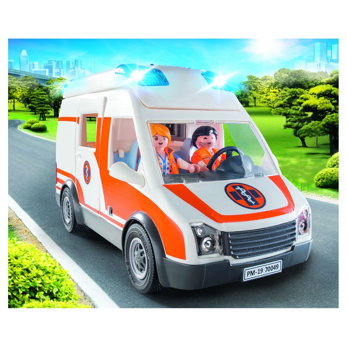 PLAYMOBIL 70049 - City Life - Ambulance et secouristes