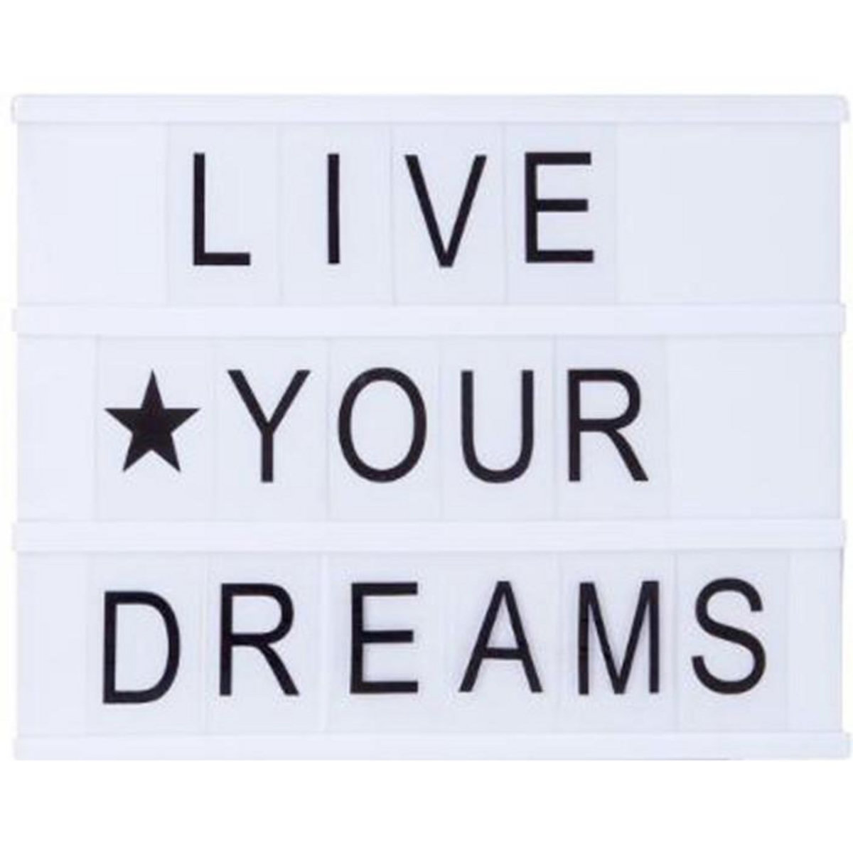 ATMOSPHERA Boîte à Message Lumineuse  Cinéma  30cm Noir