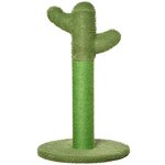 PAWHUT Griffoir chat design cactus H.65 cm sisal polyester vert