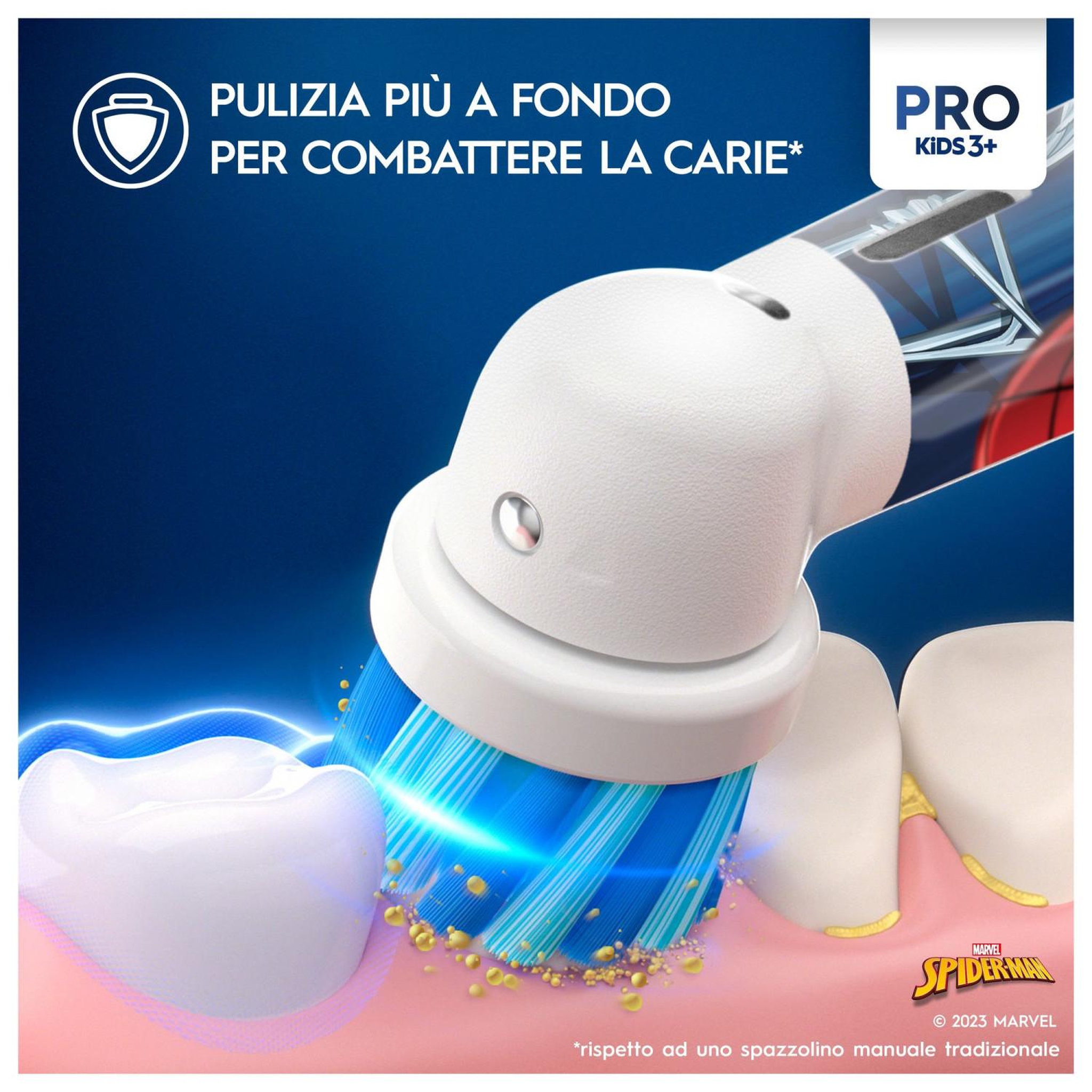 Voir la diapositive 3 : ORAL B Oral-b pro kids enfant brosse à dents oscillante bleu, blanc