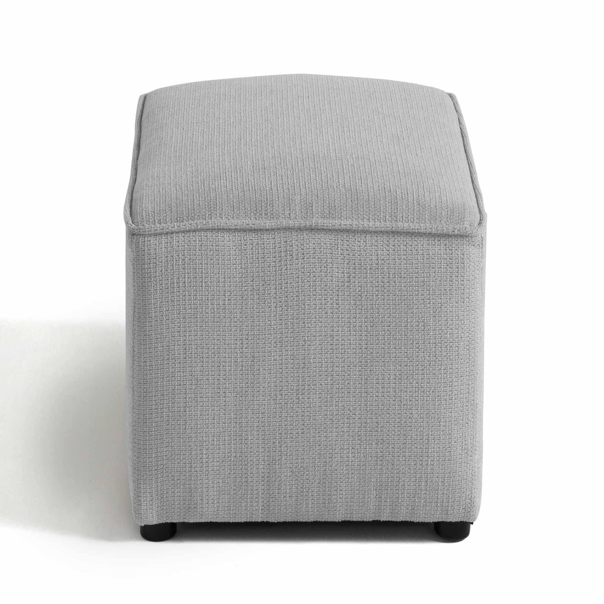 Voir la diapositive 3 : BEST MOBILIER Canopy - pouf - en tissu texturé