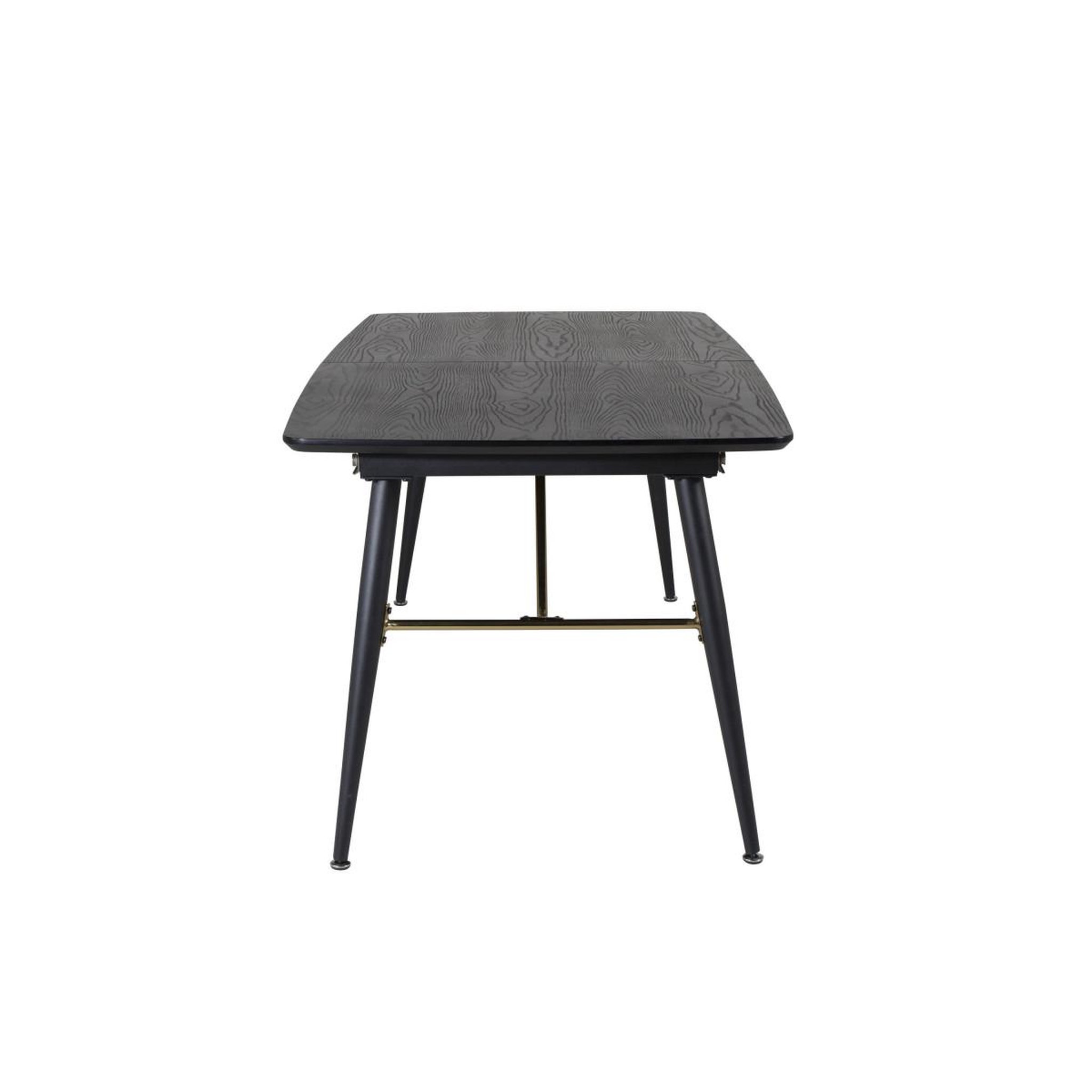 Voir la diapositive 3 : Paris Prix Table à manger extensible  gold  180-220cm noir