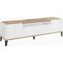 Voir la diapositive 2 : Meuble TV moderne 1 porte 1 tiroir L160cm BARI