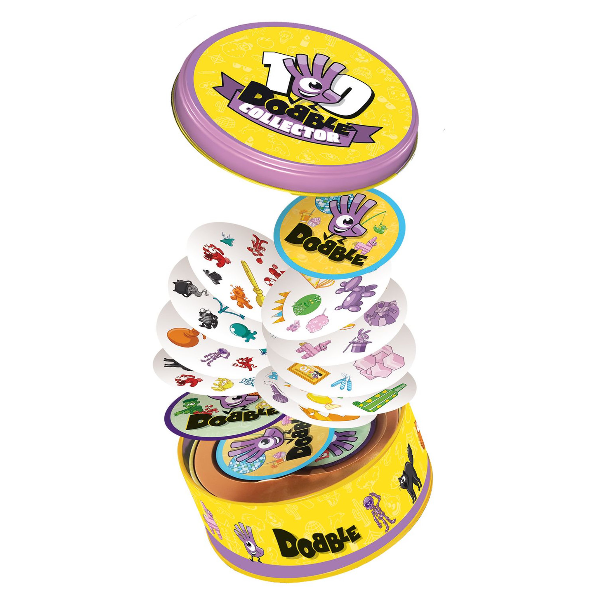 Voir la diapositive 2 : ASMODEE Jeu Dobble Collector - 10 ans