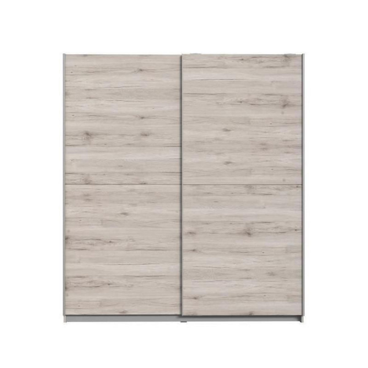 FINLANDEK FINLANDEK Armoire de chambre ULOS style contemporain decor chene cendre clair - L 170,3 cm