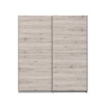 FINLANDEK FINLANDEK Armoire de chambre ULOS style contemporain decor chene cendre clair - L 170,3 cm