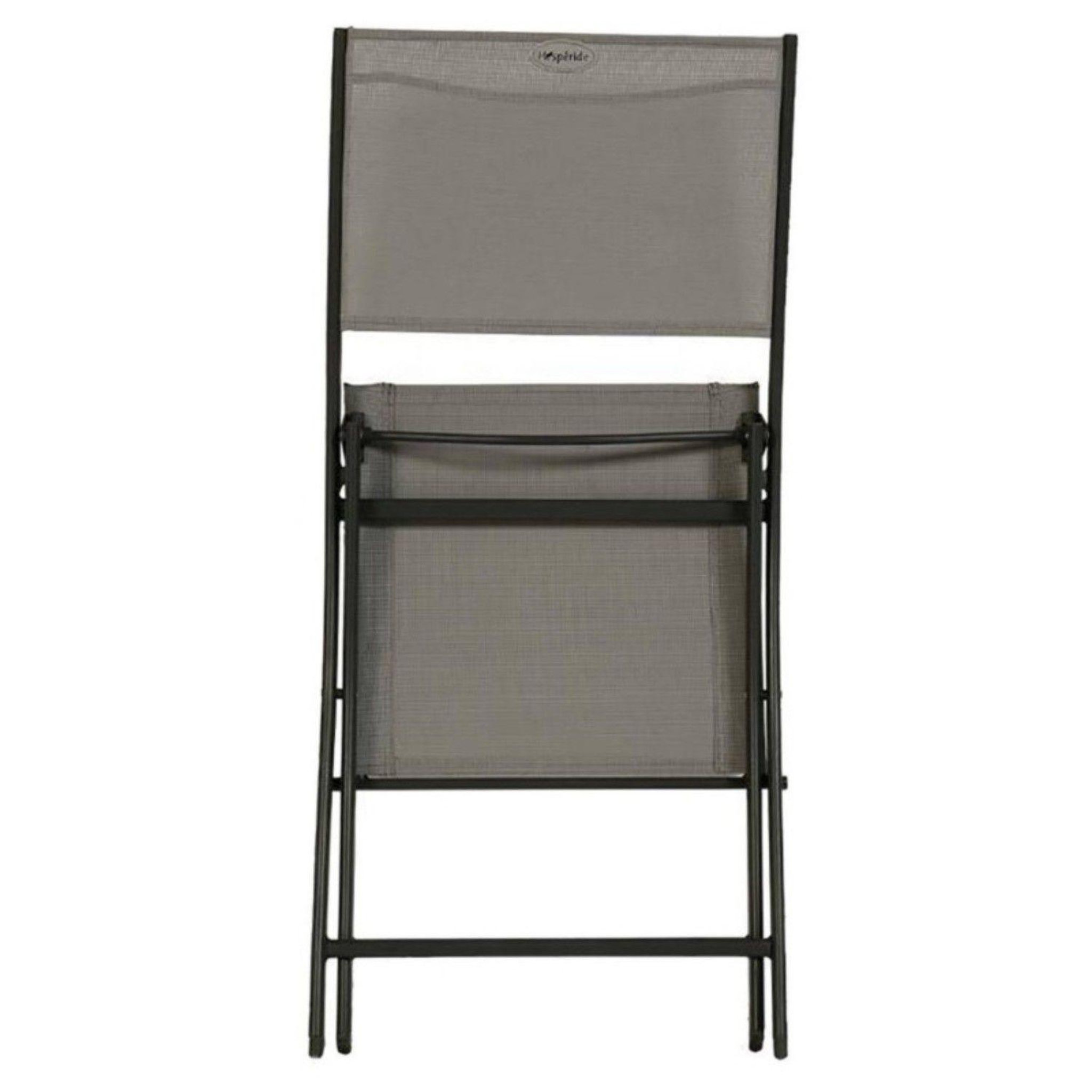 Voir la diapositive 6 : TOILINUX Lot de 4 chaises de jardin pliables modula
