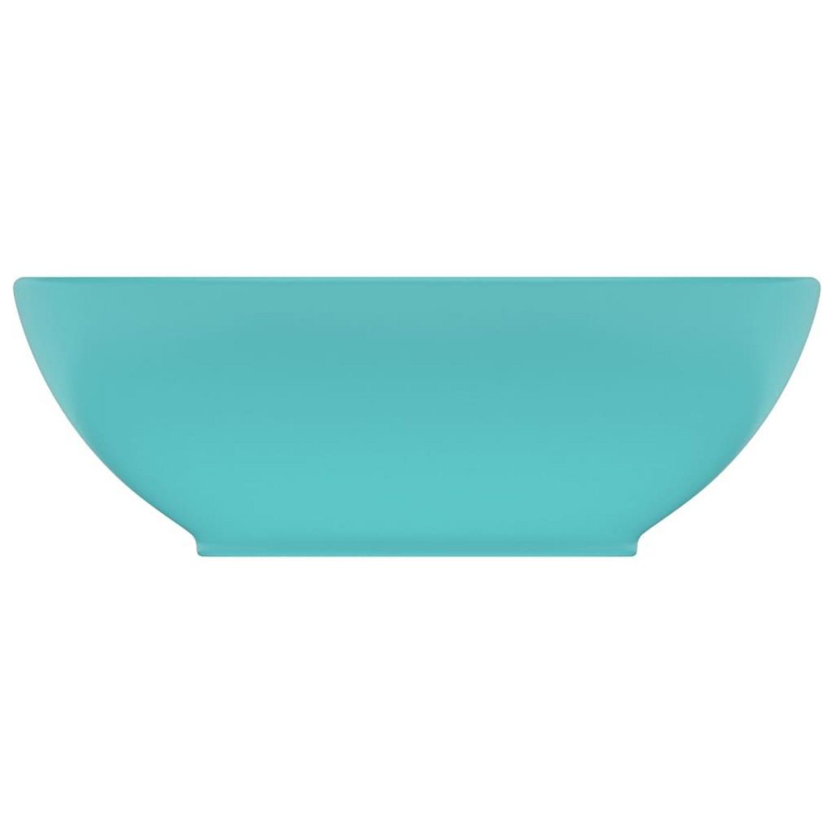 VIDAXL Lavabo ovale de luxe Vert clair mat 40x33 cm Ceramique