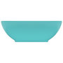 Voir la diapositive 3 : VIDAXL Lavabo ovale de luxe Vert clair mat 40x33 cm Ceramique