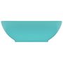 Voir la diapositive 3 : VIDAXL Lavabo ovale de luxe Vert clair mat 40x33 cm Ceramique