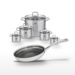 ELO Lot Poêle 24 cm Elo Relief Evolution & 5 Faitouts Elo Citrin