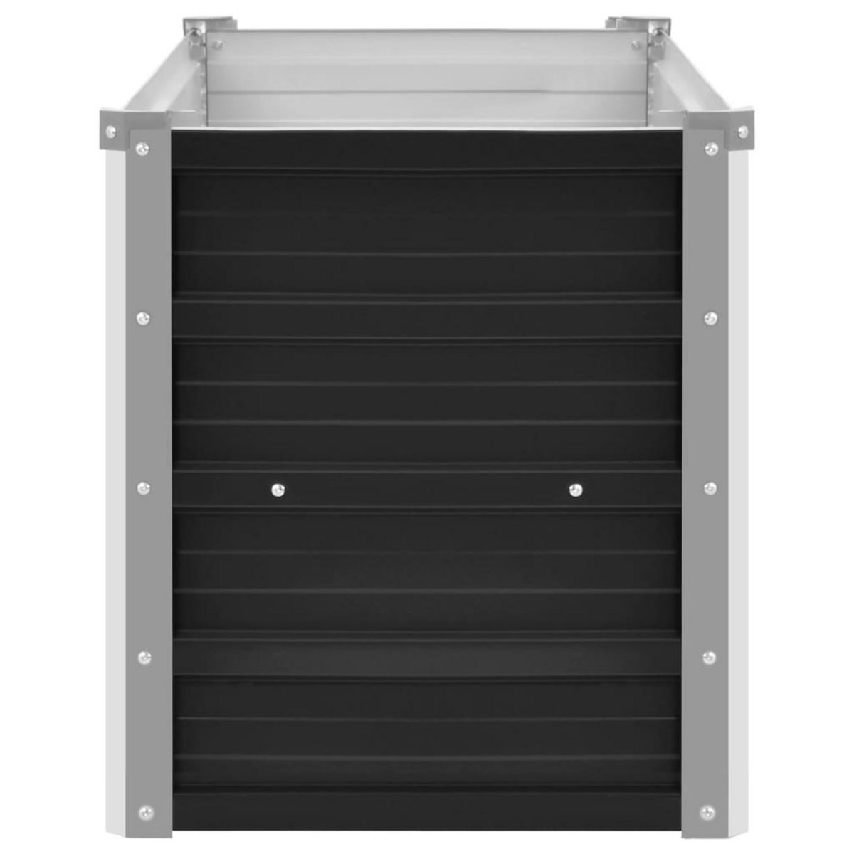 VIDAXL Lit sureleve de jardin Anthracite 100x40x45 cm Acier galvanise