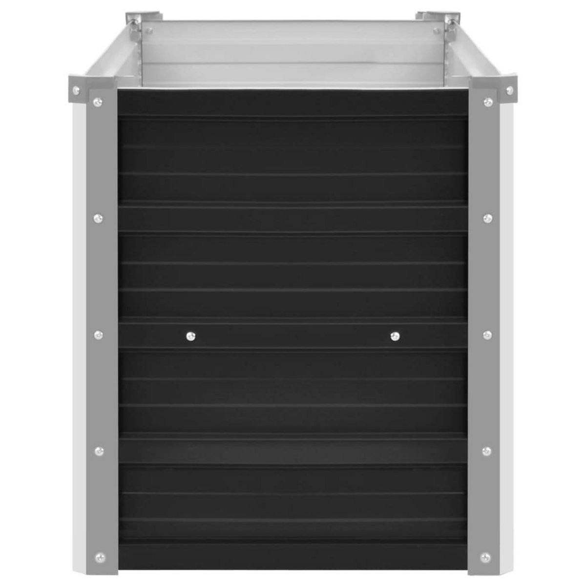 VIDAXL Lit sureleve de jardin Anthracite 100x40x45 cm Acier galvanise