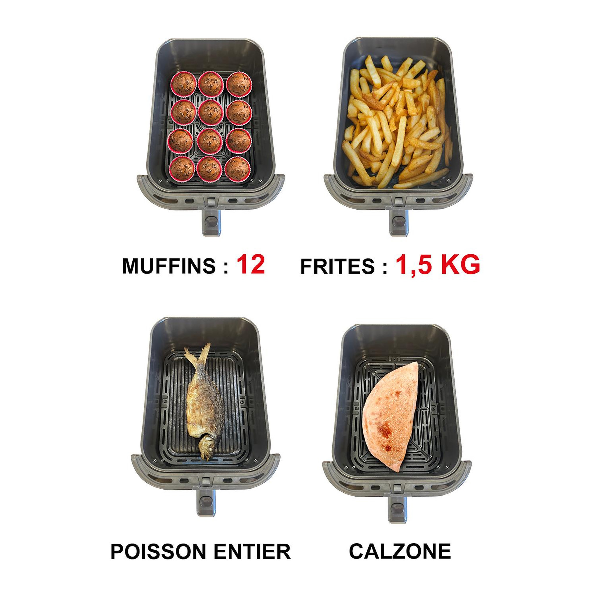 Voir la diapositive 6 : LITTLE BALANCE Friteuse sans huile 1700w - 8866