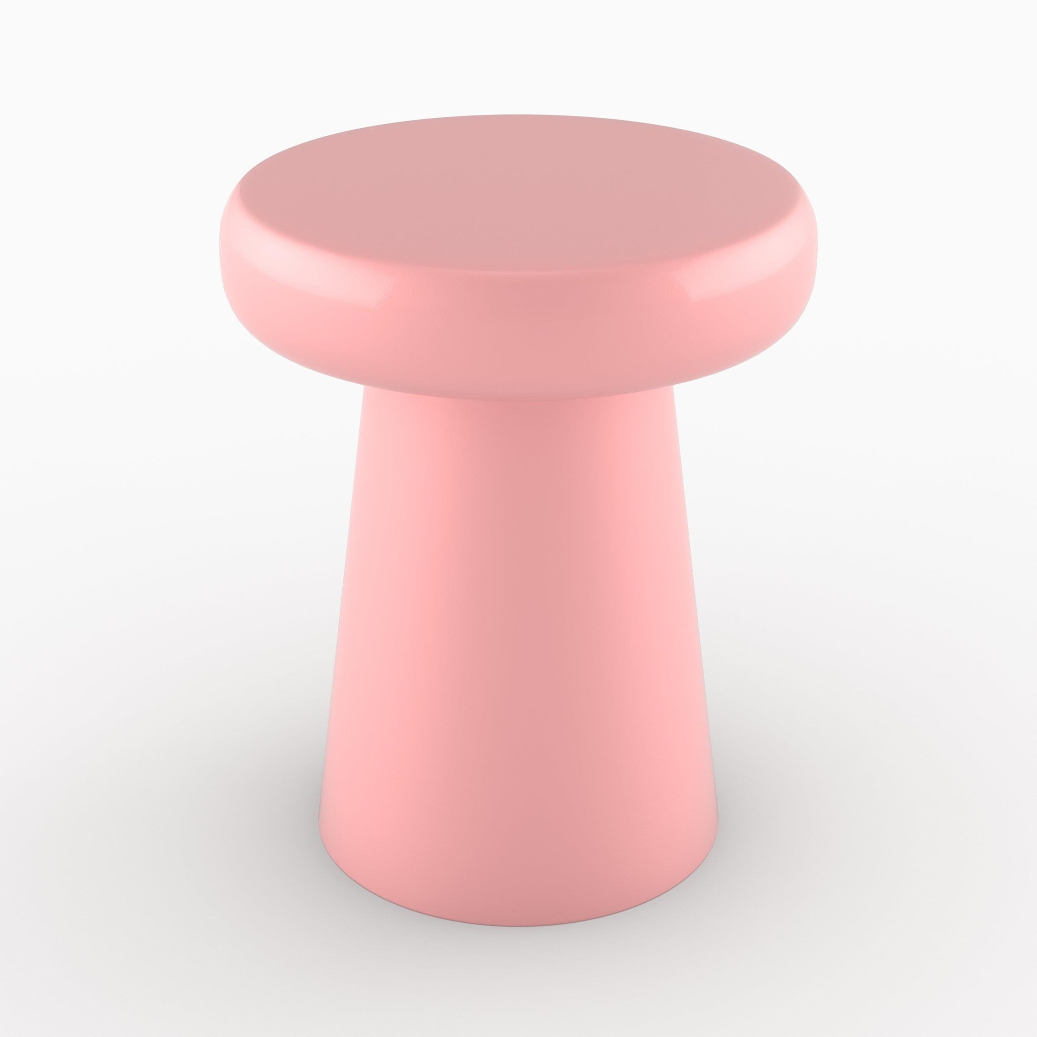 MAISON PAVANE Table d'appoint ronde en métal rose D40 cm-Anouk