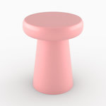 Rendez vous déco Table d'appoint ronde en métal rose D40 cm-Anouk