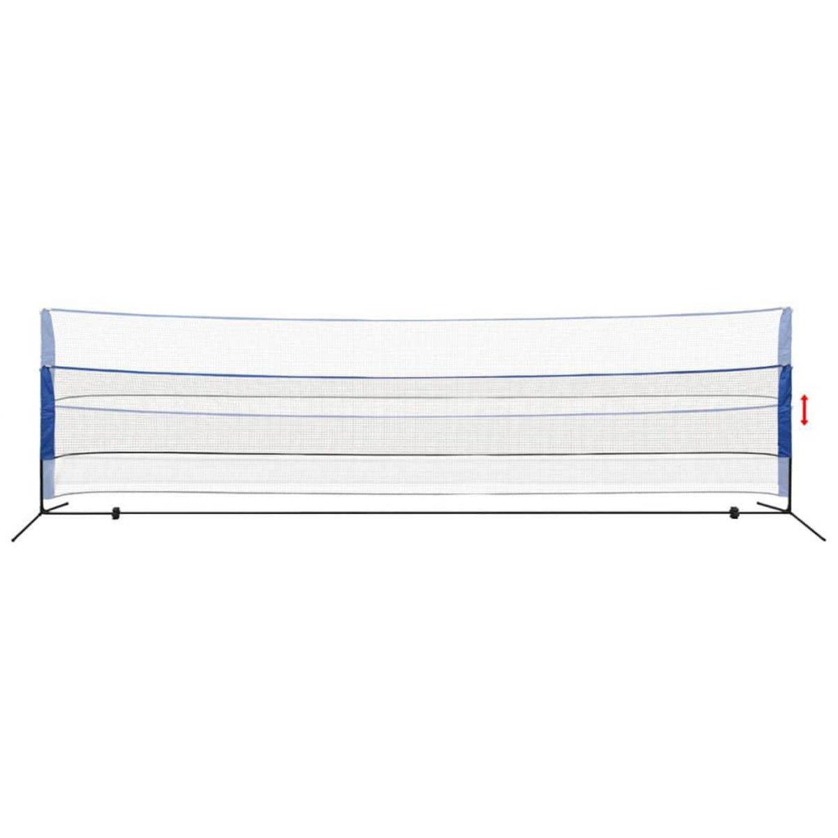 VIDAXL Filet de badminton avec volants 600 x 155 cm