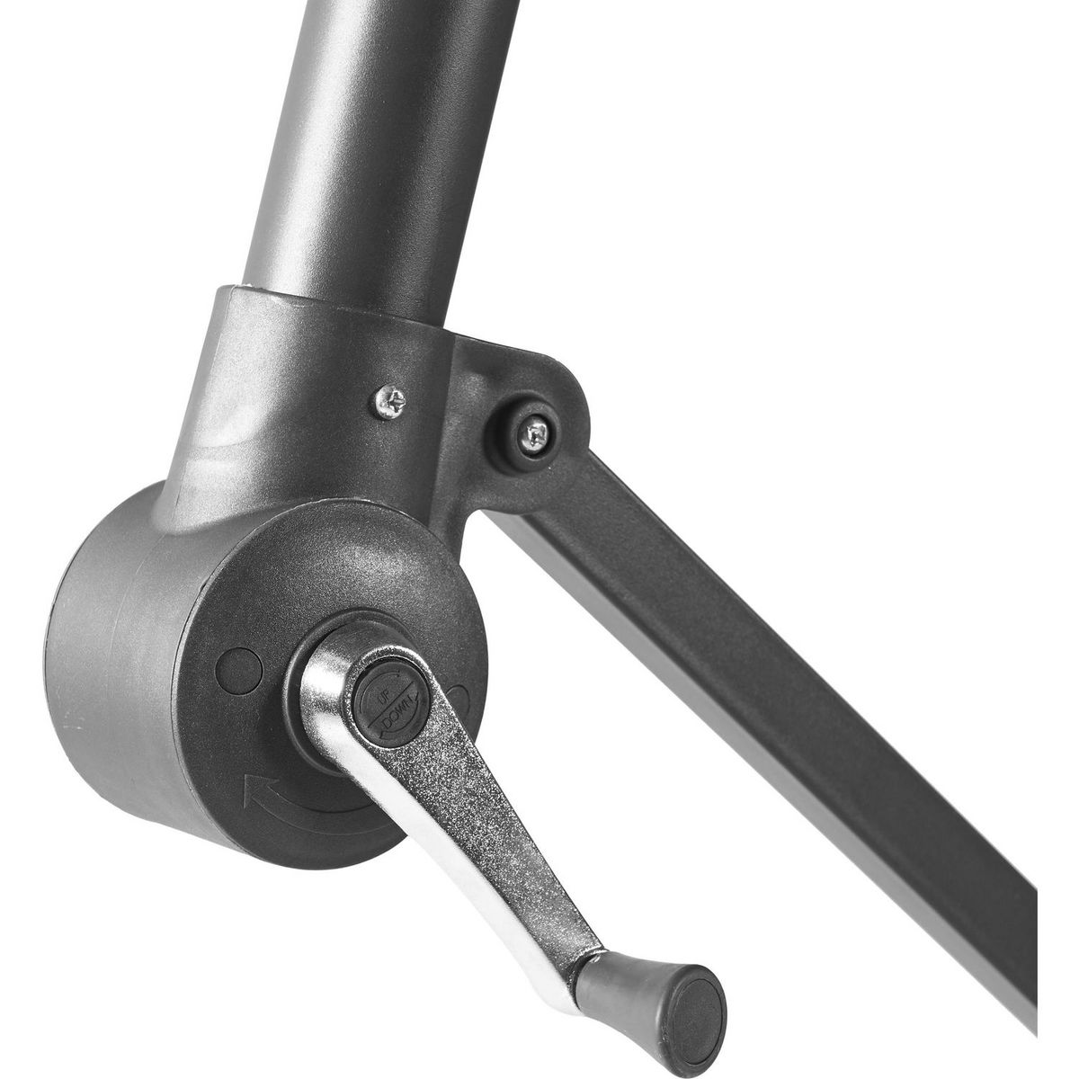 GARDENSTAR Parasol déporté rectangulaire gris argent IMERO 