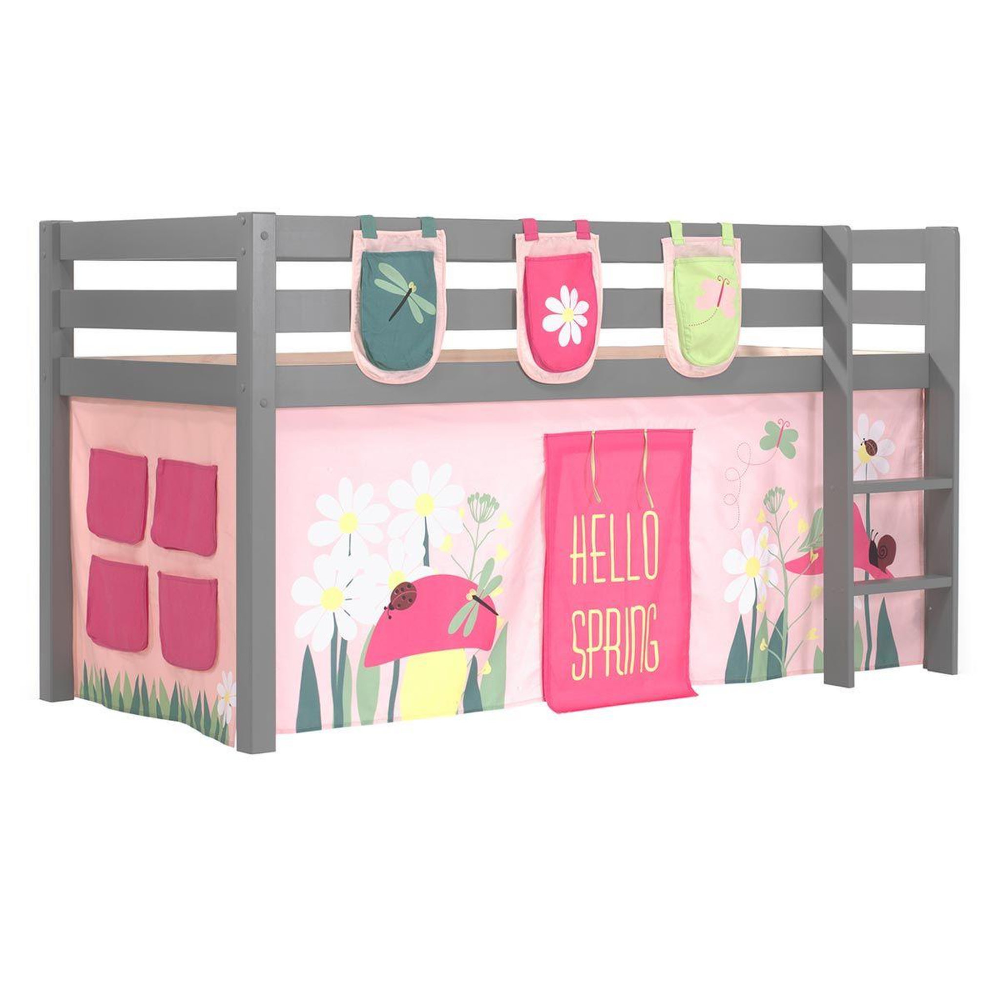Voir la diapositive 1 : Paris Prix Pack - lit enfant, tente & 3 pochettes  pino spring  gris