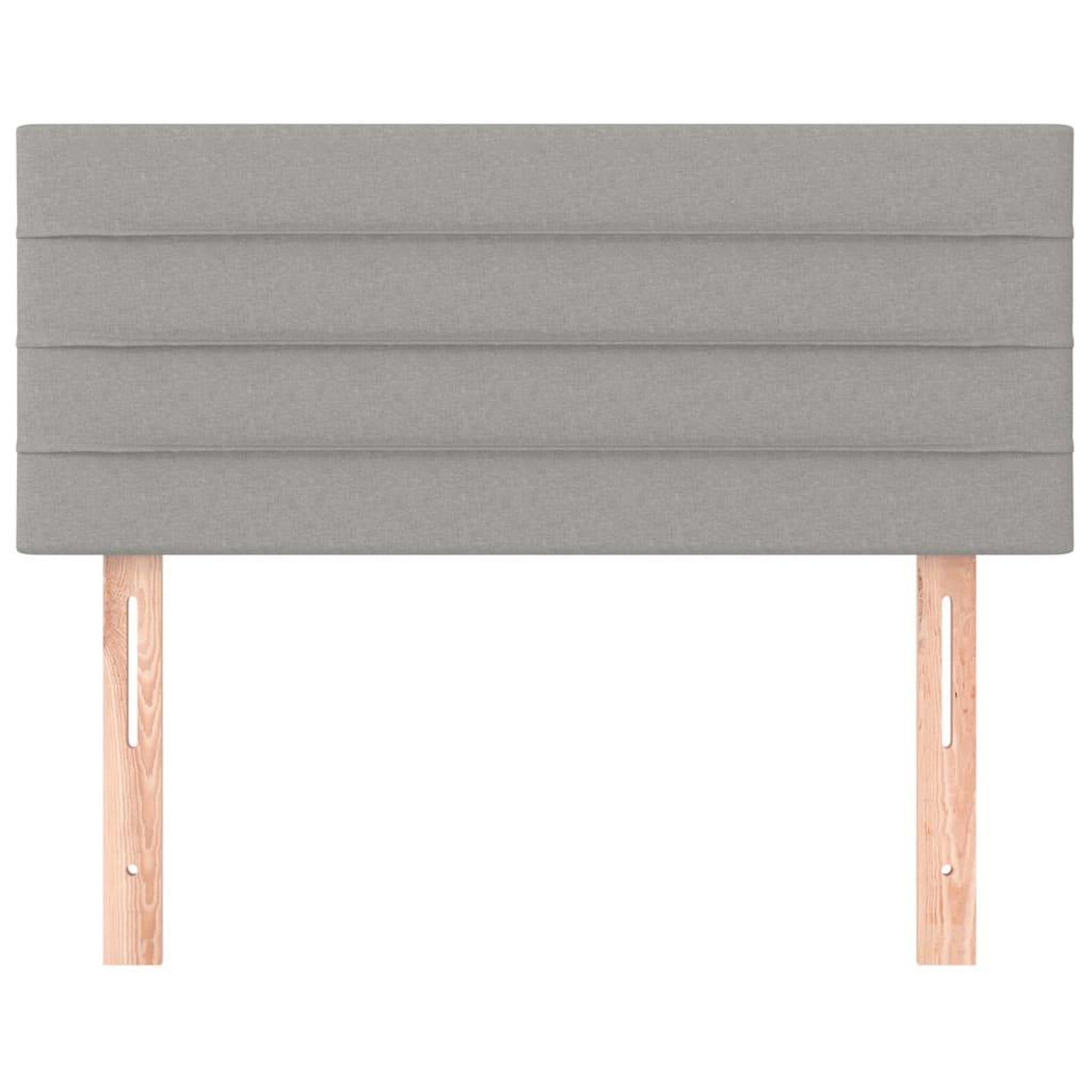 Voir la diapositive 3 : VIDAXL Tete de lit Gris clair 90x5x78/88 cm Tissu