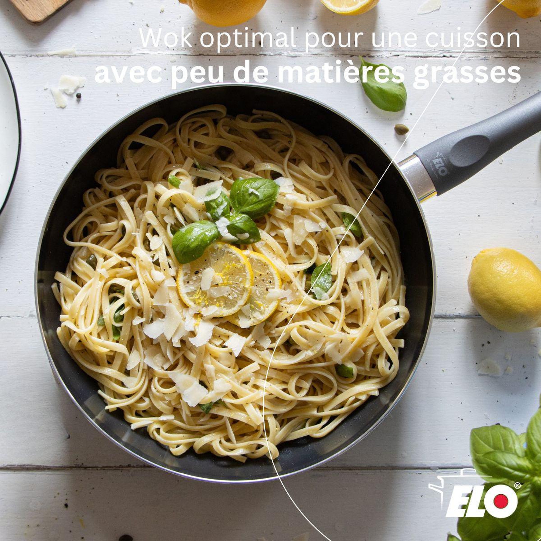 Voir la diapositive 2 : ELO Wok 20 cm antiadhésif sans pfas elo ducato