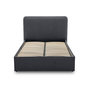Voir la diapositive 1 : BEST MOBILIER Goyave - lit coffre - 160x200 - en tissu - sommier inclus