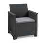 Voir la diapositive 2 : ALLIBERT by KETER Salon bas de jardin 5 personnes gris graphite ELODY