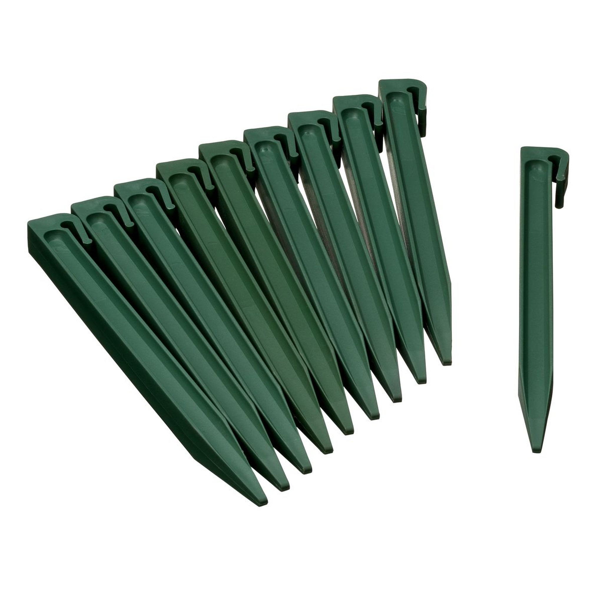 Nature Ancres pour bordure de jardin - PP, vert x10