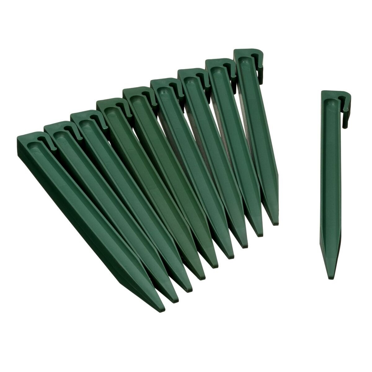 Nature Ancres pour bordure de jardin - PP, vert x10